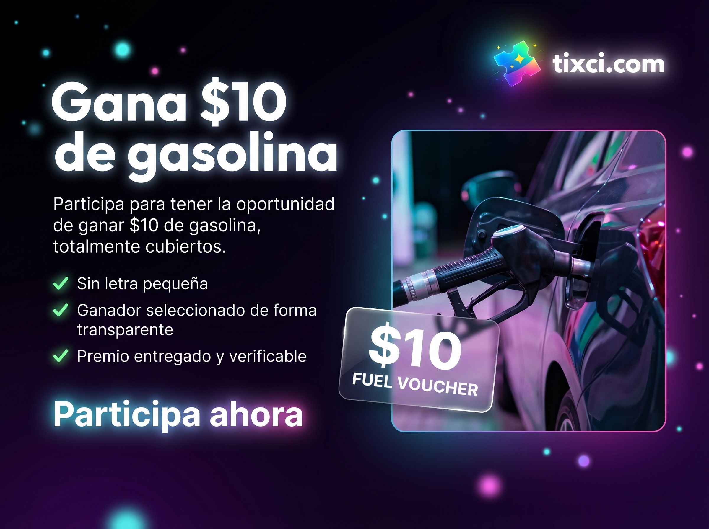 GANA $10 EN GASOLINA