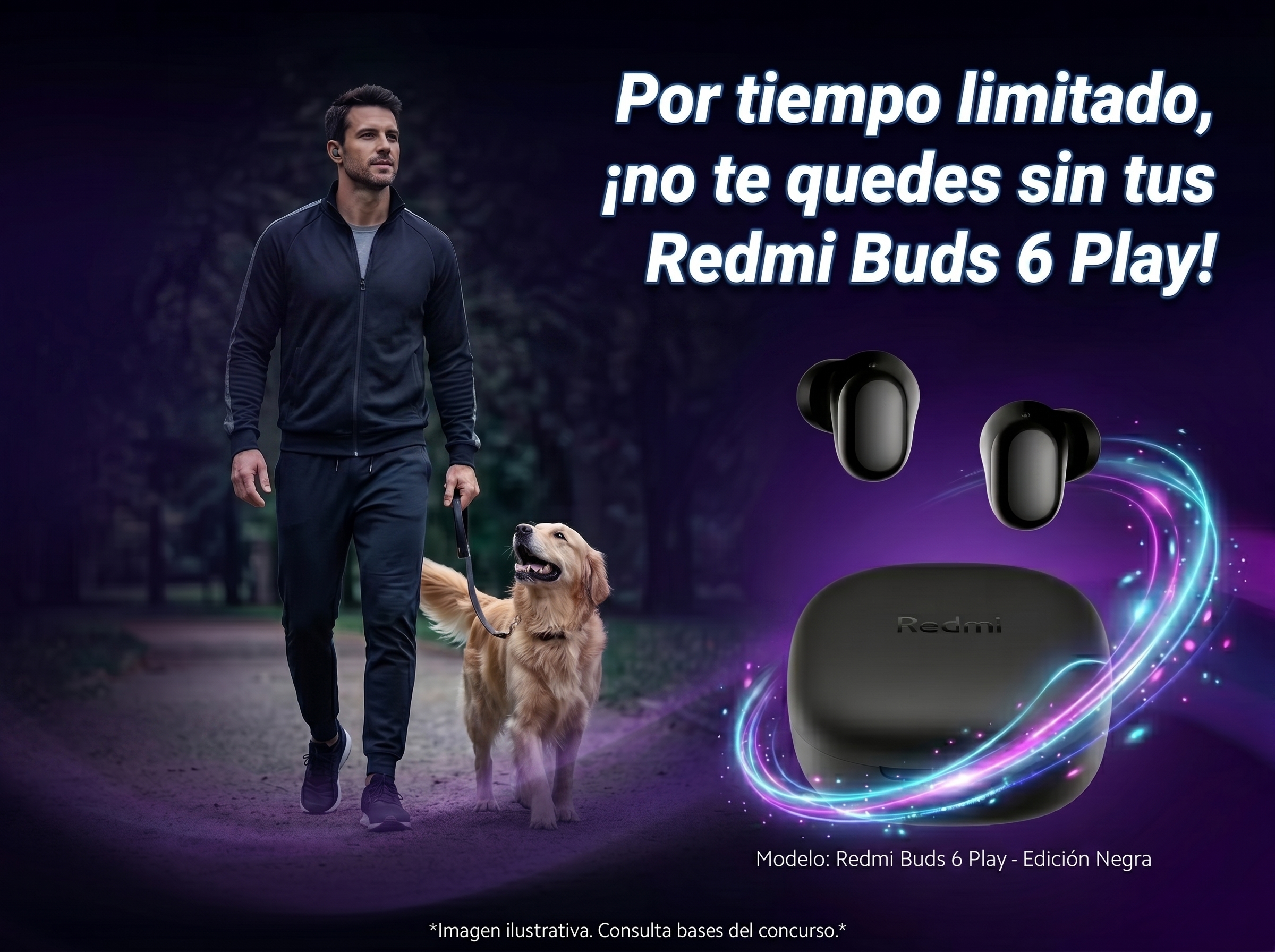 Imagen de la dinámica ¡Estos Black Redmi Buds 6 Play podrian ser tuyos!